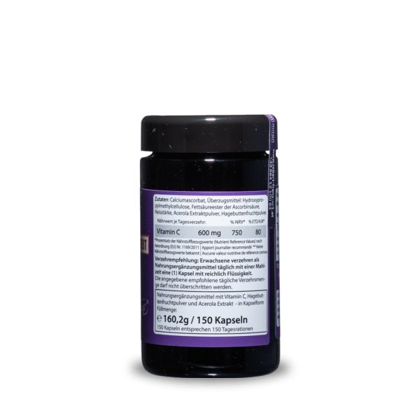 Vitamin C 600mg - 150 Kapsel – Bild 2