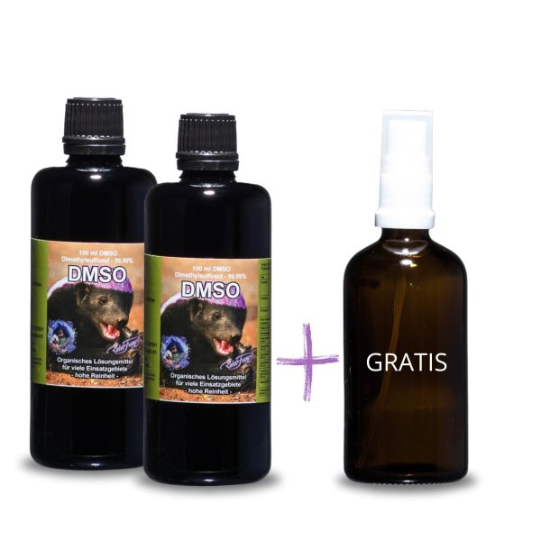 2er DMSO - 100ml Set + Gratis Glas Sprühflasche 100ml I Set