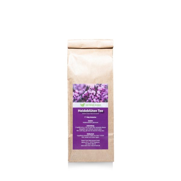 Heideblüten Tee 100g mit Teesieb Glasröhrchen I Set – Bild 2