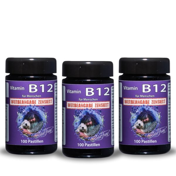 3x Vitamin B12 - 100 Lutschpastillen I Set