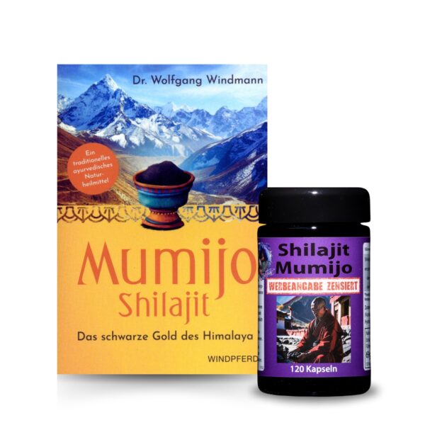 Shilajit Mumijo - 120 Kapseln I Robert Franz +  Mumijo Shilajit I Dr. Wolfgang Windmann Buch I Set